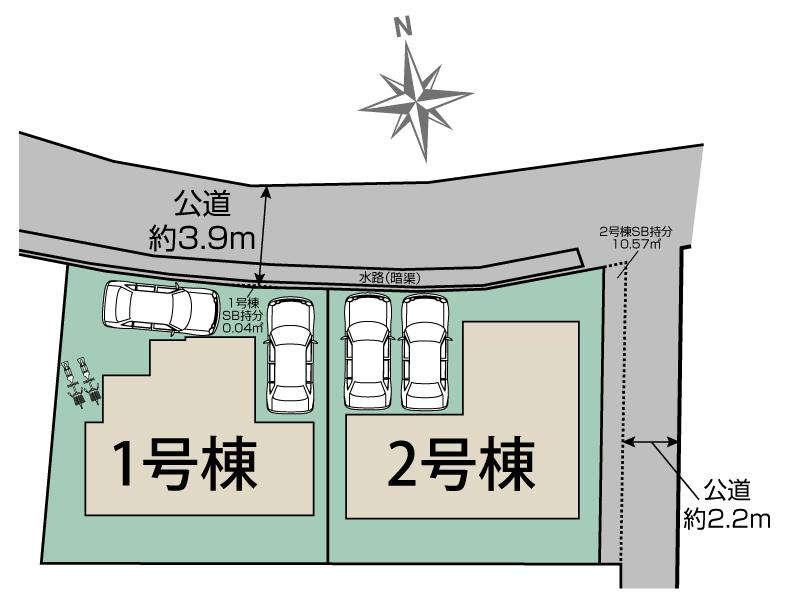 ブルーミングガーデン神戸市西区玉津町今津２棟の見取り図