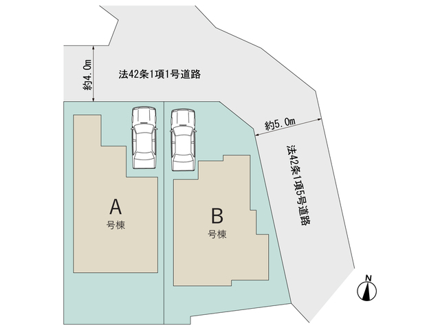 【販売中物件：A号棟、B号棟】