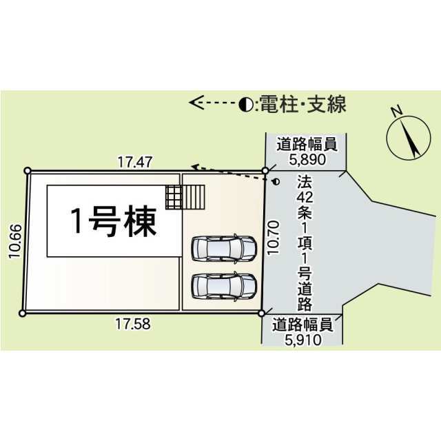 クレイドルガーデン牛久市上柏田 第10の見取り図