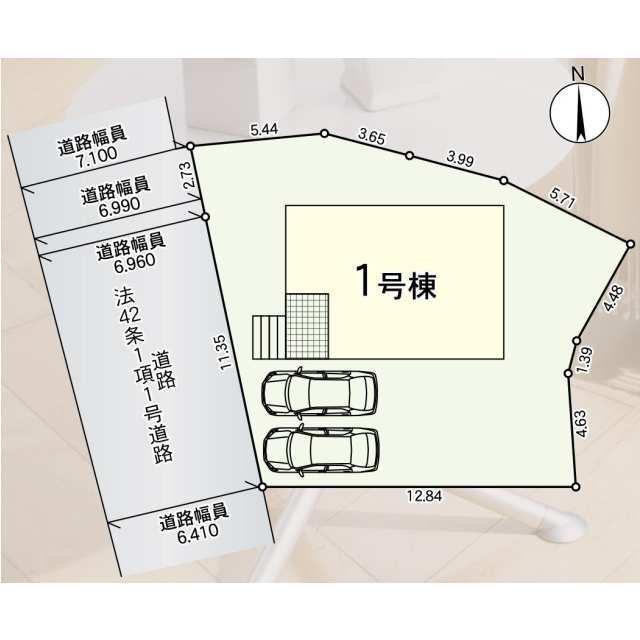 クレイドルガーデン柳川市新船津町 第2の見取り図
