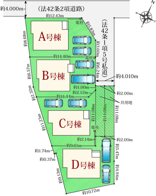 ハートフルタウン姫路大津区吉美77番の見取り図