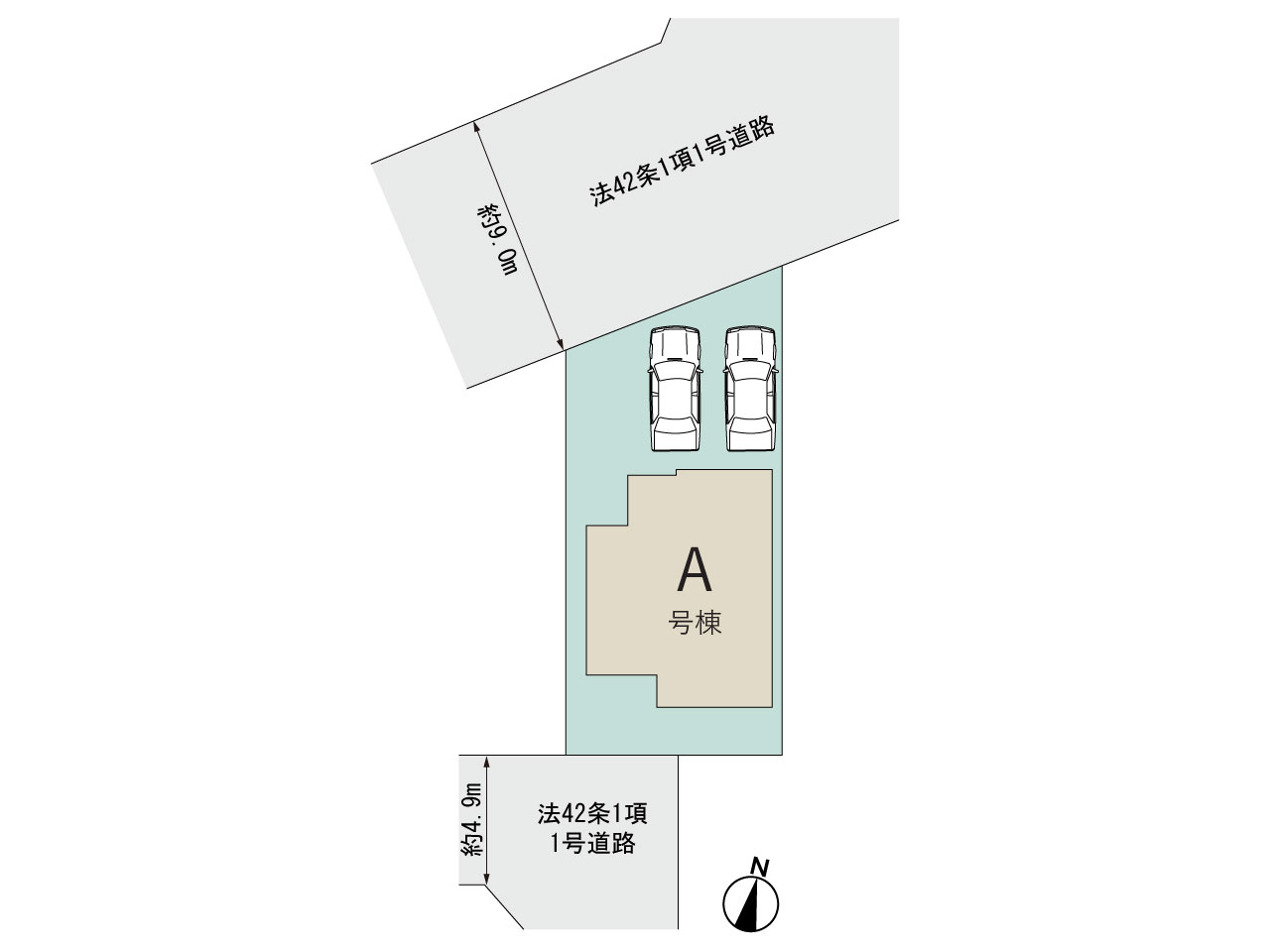 ハートフルタウン港区須成町3丁目1番の見取り図
