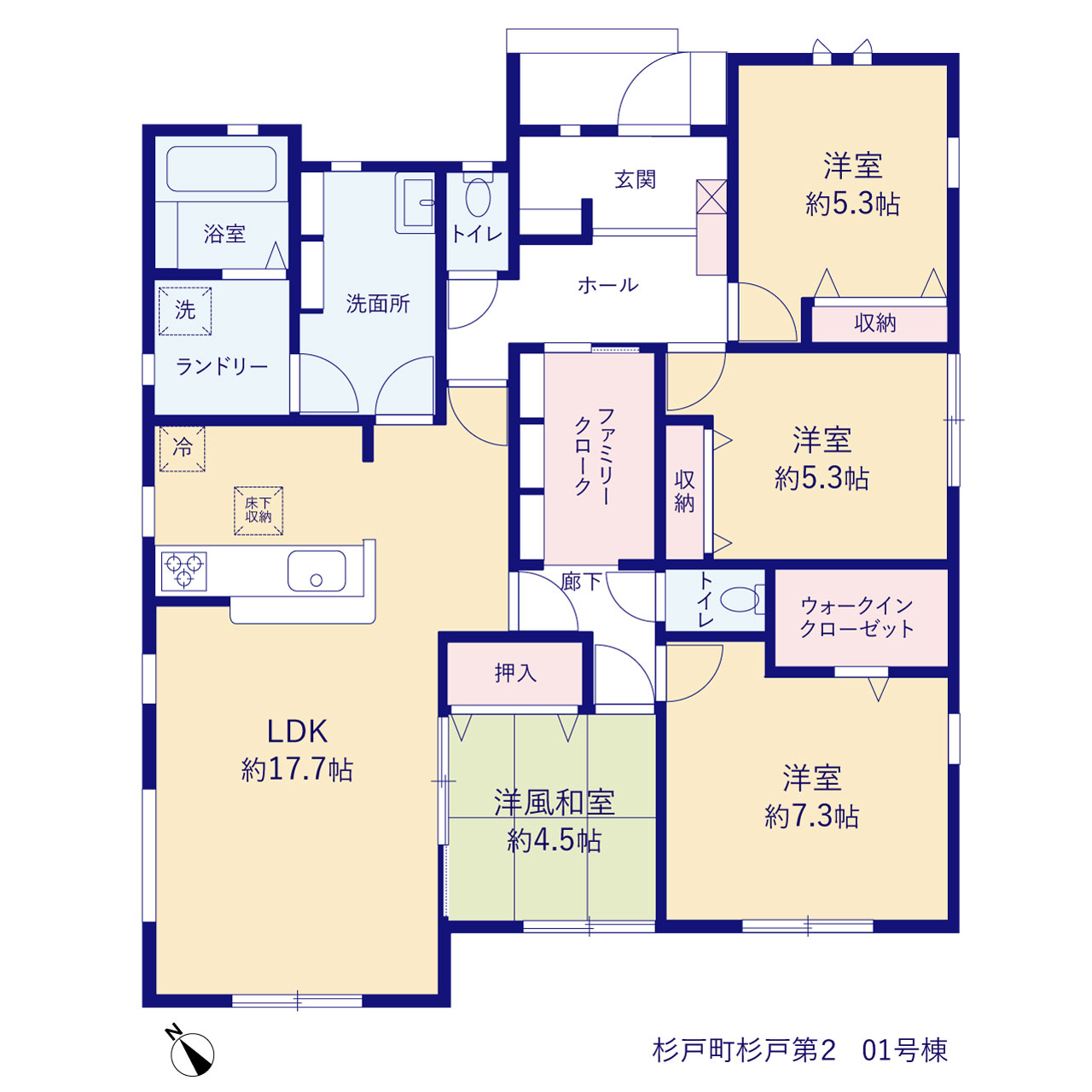 リーブルガーデン杉戸町杉戸第２の見取り図