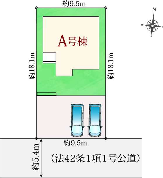 ハートフルタウン浜松市中央区篠原町20558番の見取り図