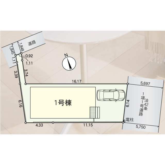クレイドルガーデン京都市山科区小野葛篭尻町 第1の見取り図