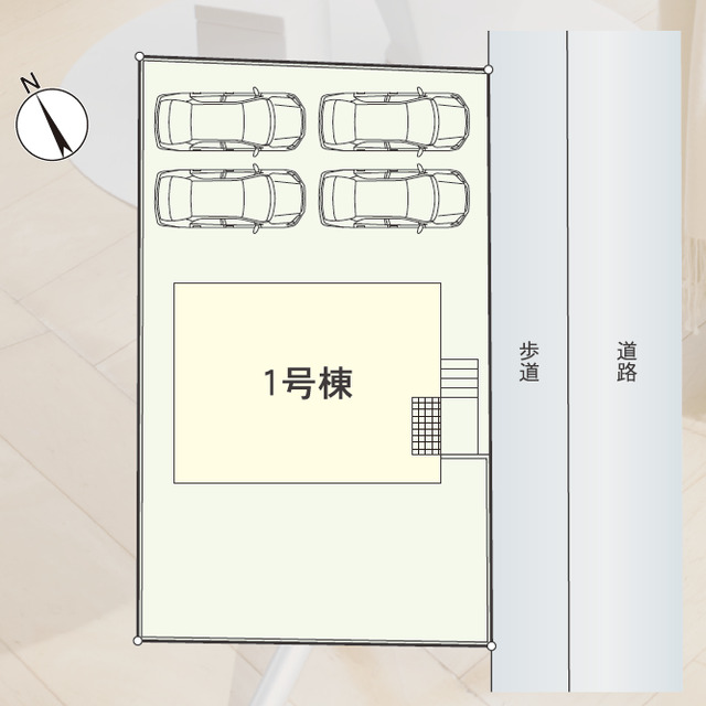 クレイドルガーデン浅口市鴨方町みどりケ丘 第1の見取り図