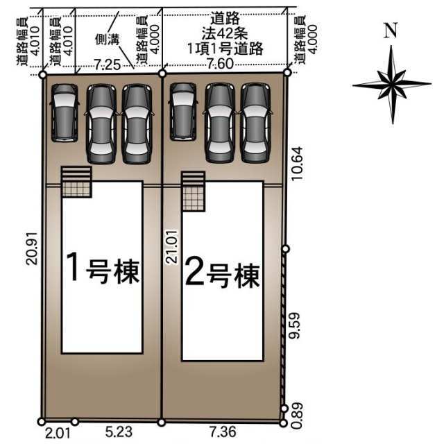 クレイドルガーデン宮崎市昭和町 第3の見取り図