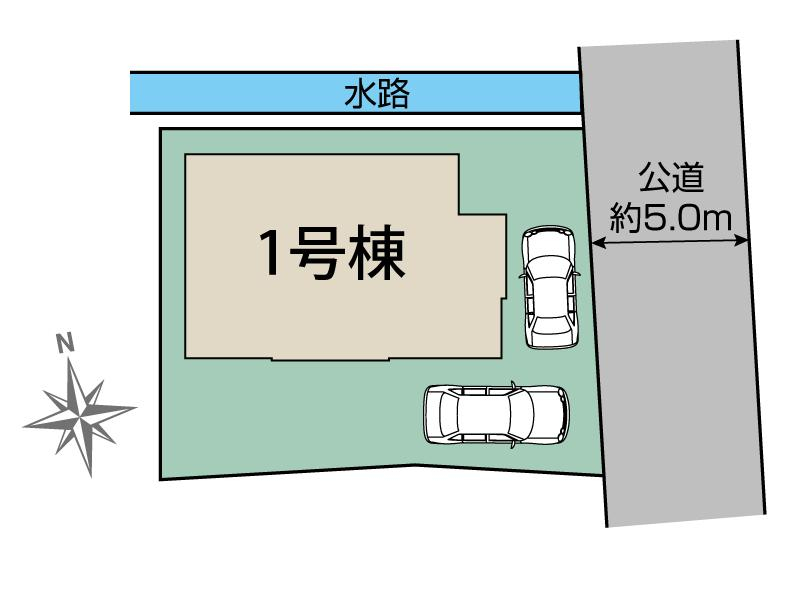 ブルーミングガーデン加古川市別府町西脇１棟の見取り図