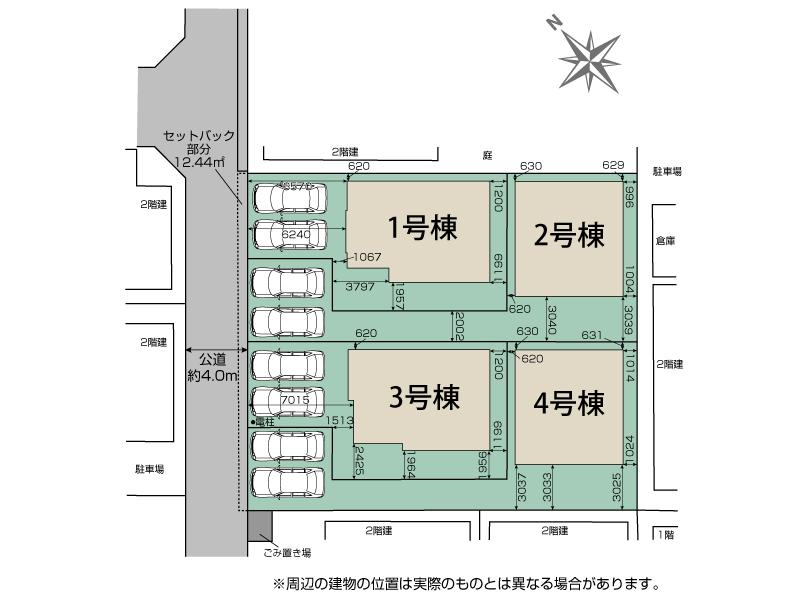 ブルーミングガーデン坂戸市千代田２丁目４期４棟の見取り図