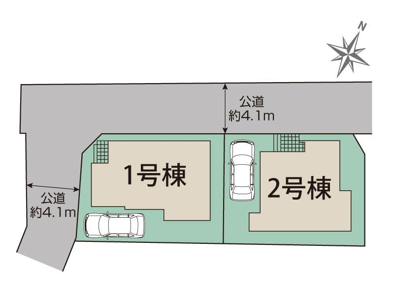 ブルーミングガーデン川崎市高津区子母口２棟の見取り図