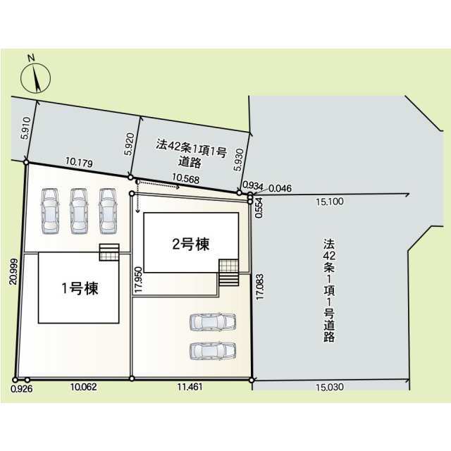 クレイドルガーデン高萩市東本町 第4の見取り図