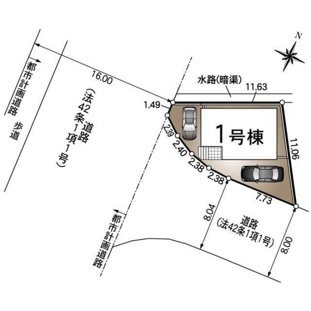 クレイドルガーデン出雲市塩冶町 第2の見取り図
