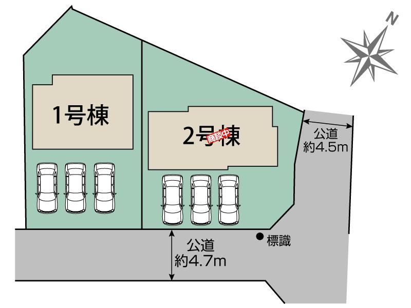 ブルーミングガーデン田方郡函南町柏谷２棟の見取り図