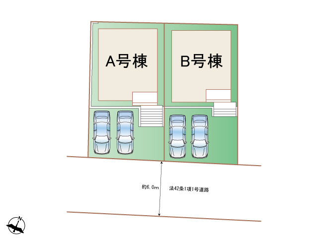 ハートフルタウン横須賀市公郷町6丁目6番の見取り図