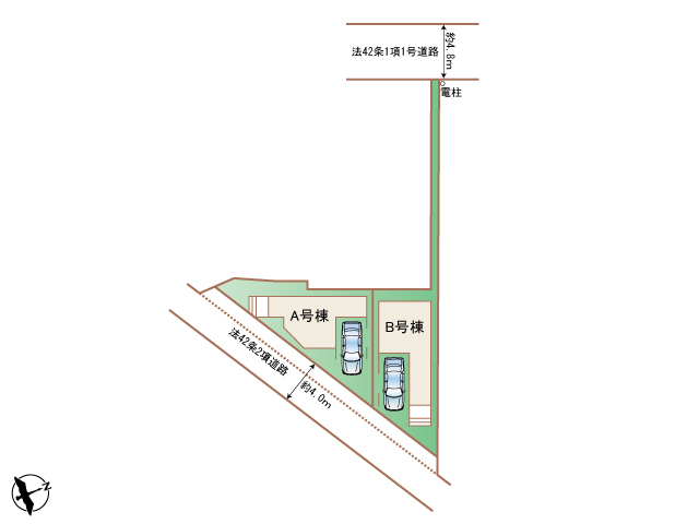 ハートフルタウン藤沢市川名1丁目597番の見取り図