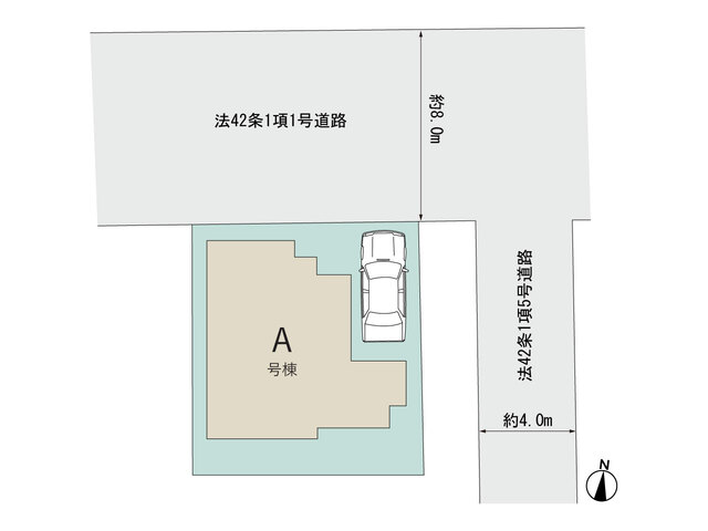 ハートフルタウン松戸市古ヶ崎2丁目3174番の見取り図