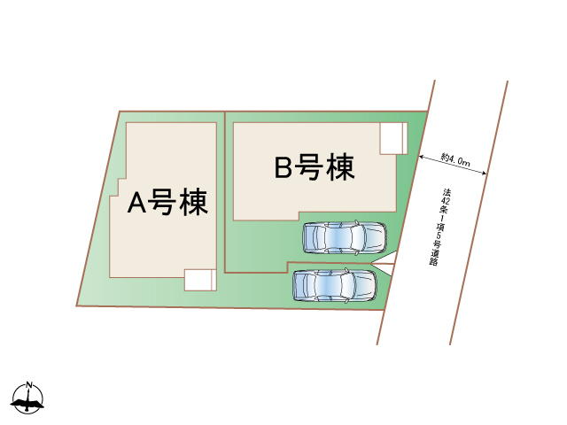 ハートフルタウン茅ヶ崎市若松町6463番の見取り図