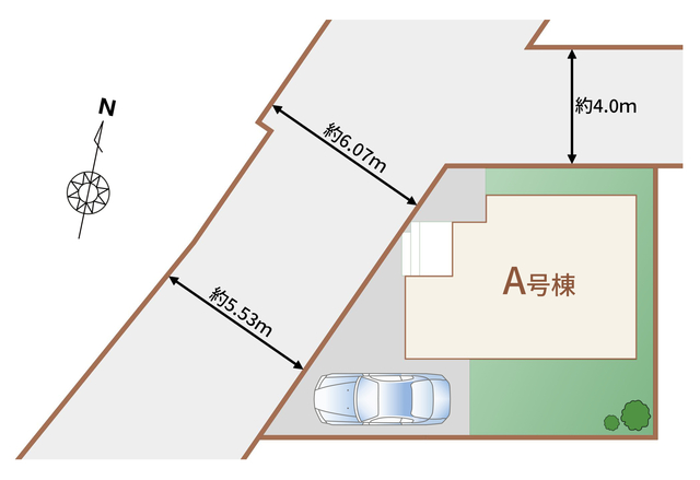 ハートフルタウン多摩市百草1112番の見取り図