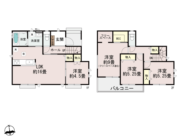 ハートフルタウン玉村町上新田1509番の見取り図