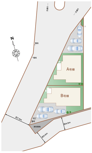 ハートフルタウン北谷町吉原839番の見取り図