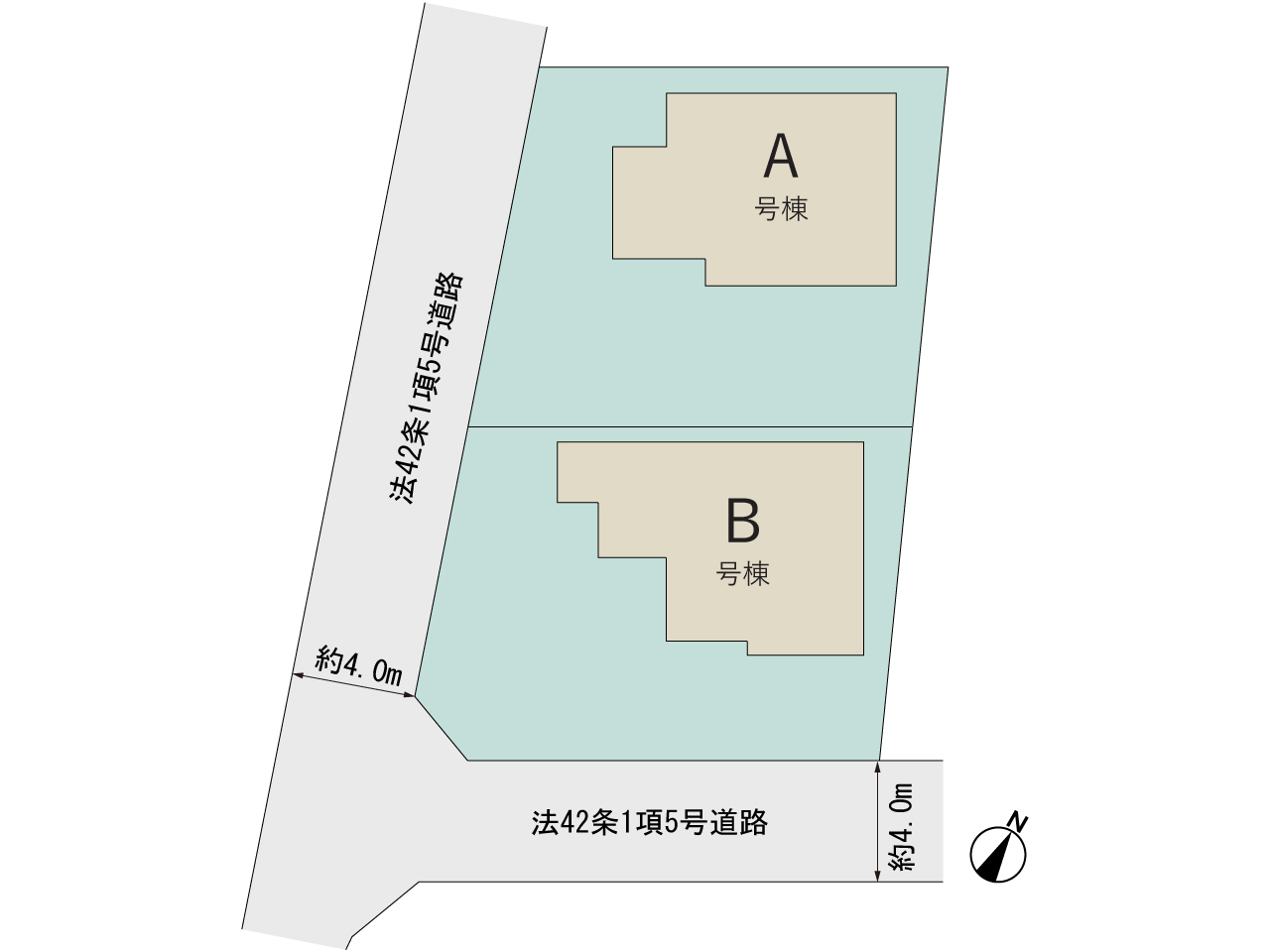 ハートフルタウン東峰町3094番の見取り図