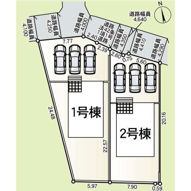 クレイドルガーデン玉村町川井 第2の見取り図
