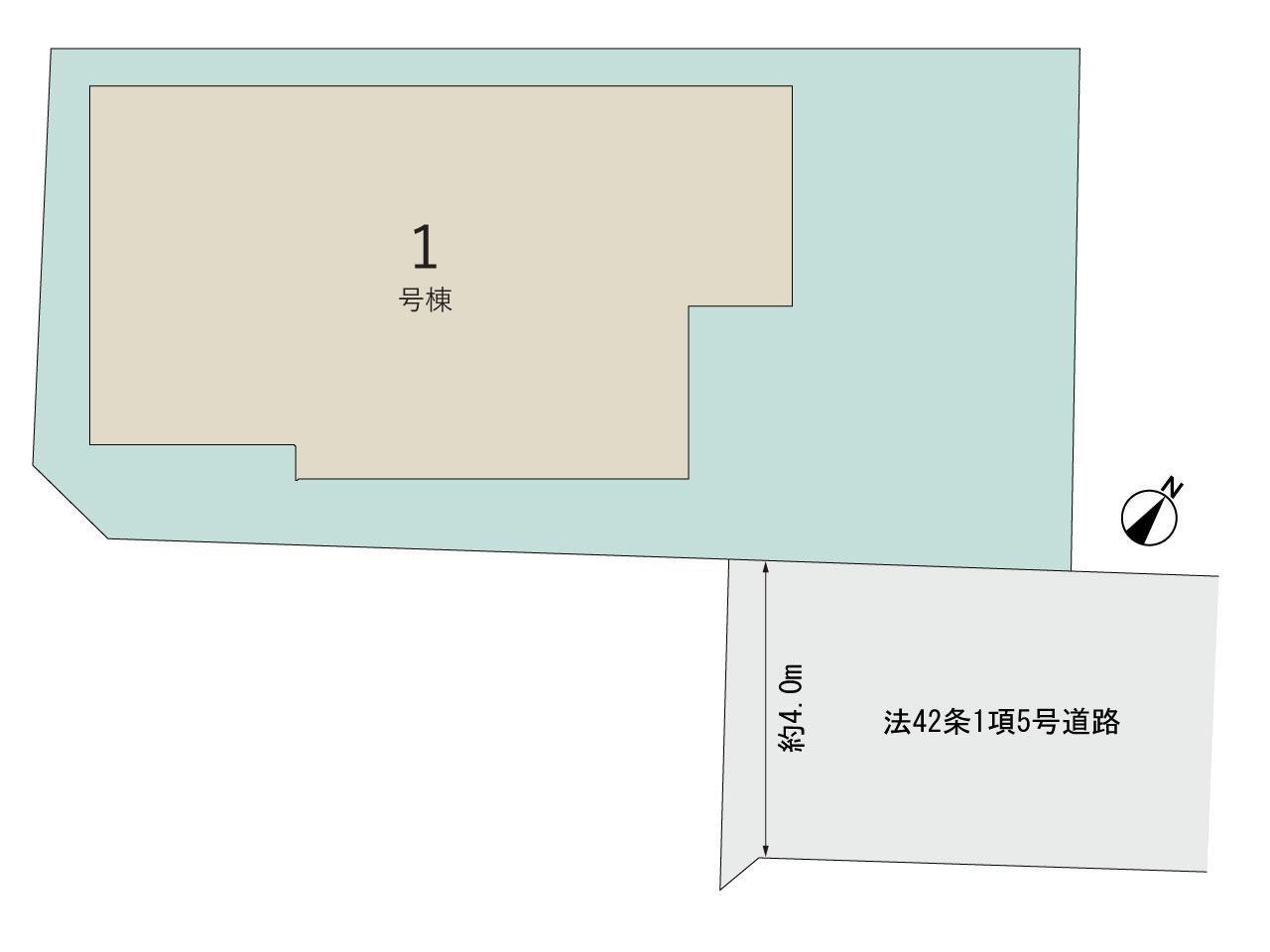グラファーレ4442北本市東間５期１棟の見取り図