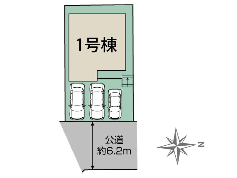 ブルーミングガーデン広島市佐伯区屋代２丁目１棟の見取り図