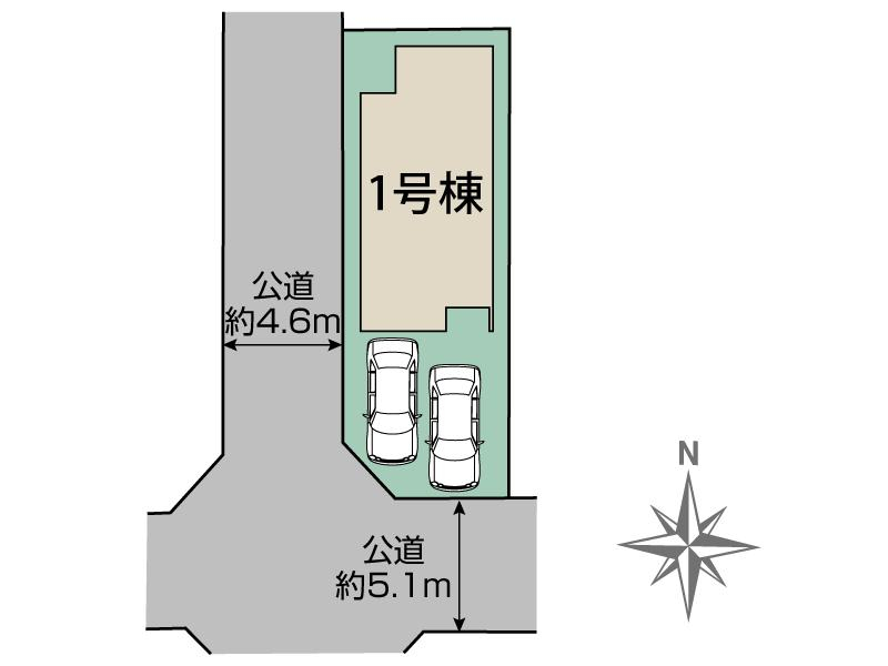 ブルーミングガーデン北名古屋市片場新町１棟の見取り図