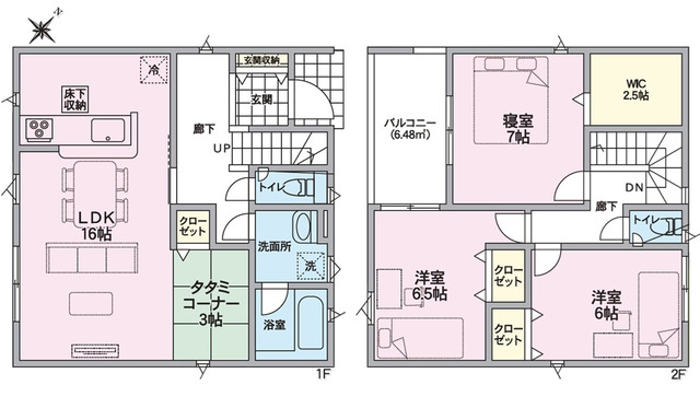 クレイドルガーデン広島市安佐北区三入南 第2の見取り図