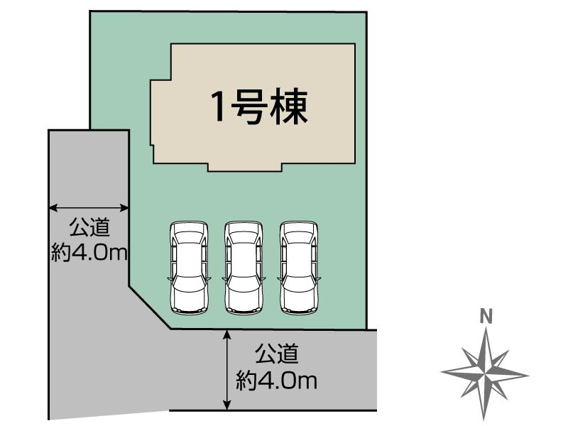 ブルーミングガーデン愛西市須依町大正２期１棟の見取り図
