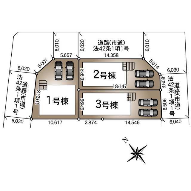 クレイドルガーデン大村市坂口町 第2の見取り図