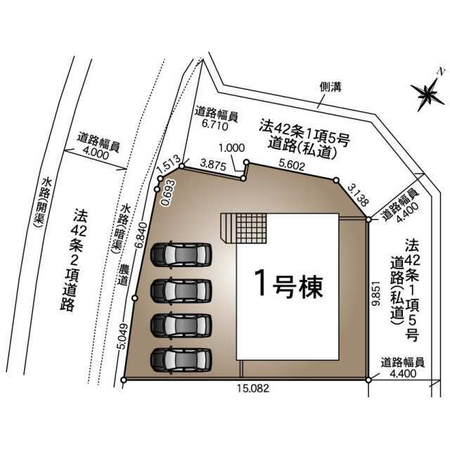 クレイドルガーデン大村市竹松町 第2の見取り図
