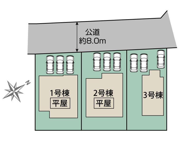 ブルーミングガーデン熊谷市拾六間２期３棟の見取り図