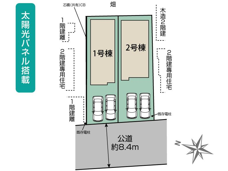 ブルーミングガーデン蓮田市馬込２丁目３期　２棟の見取り図