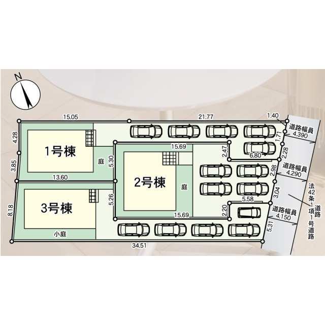 クレイドルガーデン福岡市東区三苫 第13の見取り図
