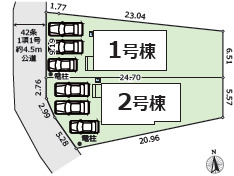 グラファーレ4470平塚市ふじみ野２期２棟の見取り図