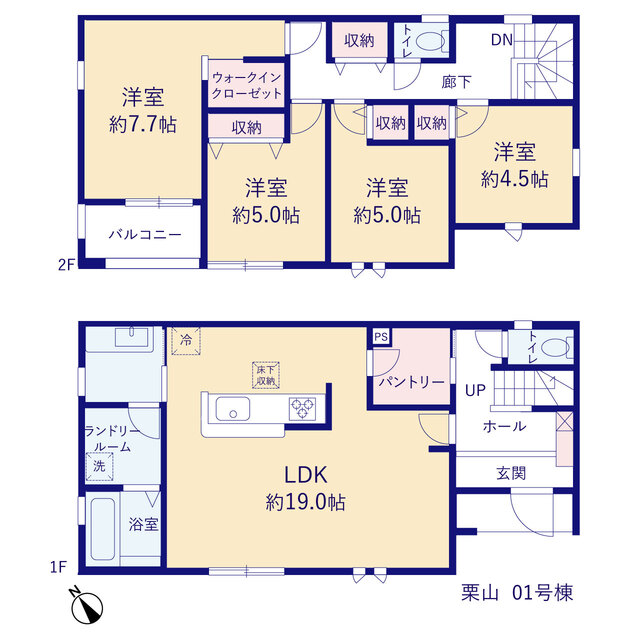 リーブルガーデン栗山の見取り図