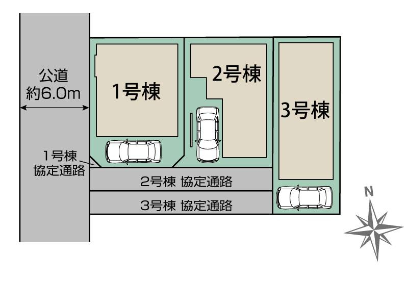 ブルーミングガーデン川口市赤井４丁目３棟の見取り図