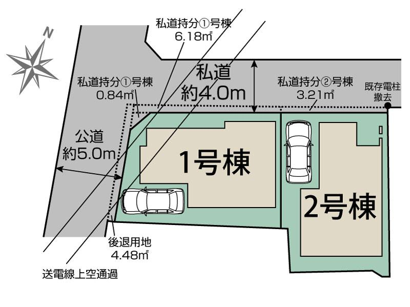 ブルーミングガーデン足立区関原１丁目２棟の見取り図