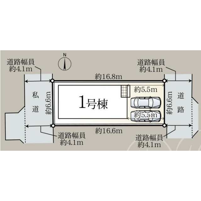 クレイドルガーデン奈良市北永井町 第1の見取り図
