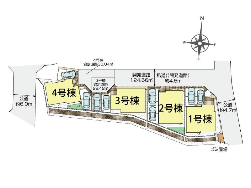ブルーミングガーデン秦野市東田原４棟の見取り図
