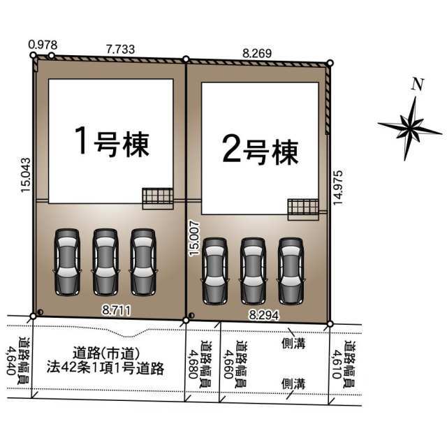 クレイドルガーデン宮崎市本郷北方 第3の見取り図