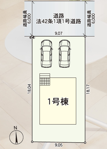 クレイドルガーデン三沢市東町 第3の見取り図