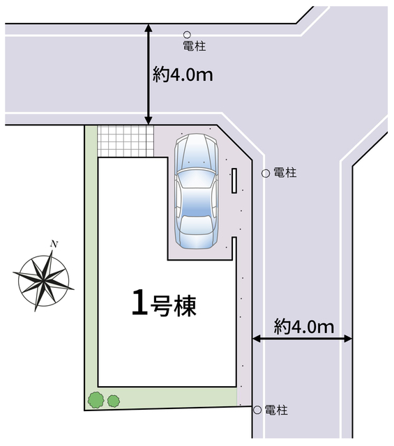 ハートフルタウン草加市八幡町604番の見取り図