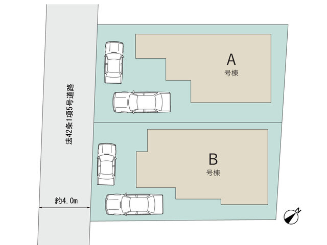 【販売中物件：A号棟、B号棟】
