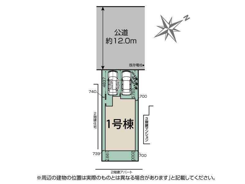 ブルーミングガーデンさいたま市見沼区東大宮６丁目１棟の見取り図