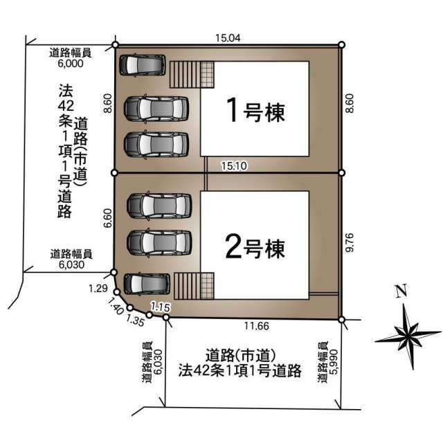 クレイドルガーデン宮崎市希望ケ丘 第6の見取り図