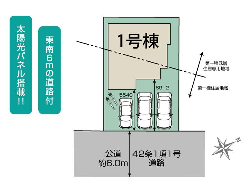 ブルーミングガーデン鶴ヶ島市羽折町２期１棟の見取り図