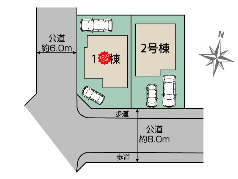 ブルーミングガーデン多摩市一ノ宮４丁目２棟の見取り図